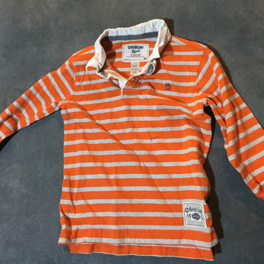 Boys Oshkosh rugby shirt sz 4